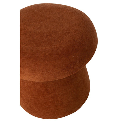 Taburete seta MDF terracota pequeño J-Line