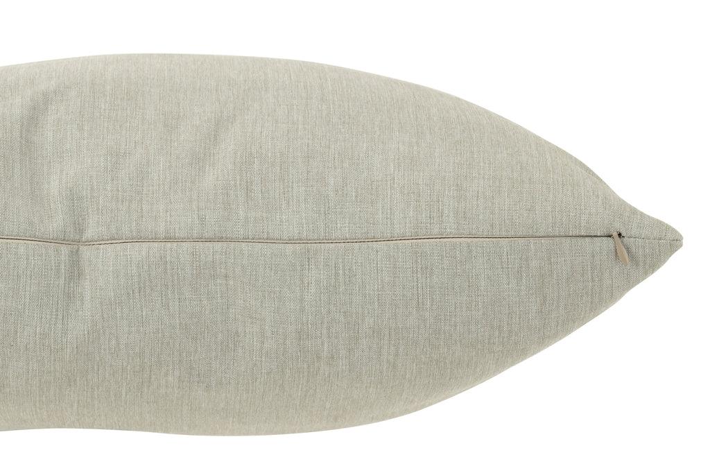 Kussen Outdoor Polyethyleen Grijs - Outdoor kussen - J-Line - livinglovely.nl