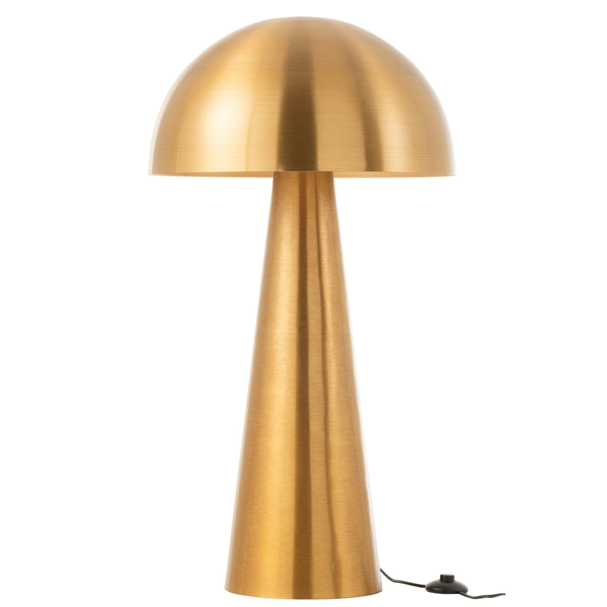 Lámpara seta metal mate dorado extra grande J-Line