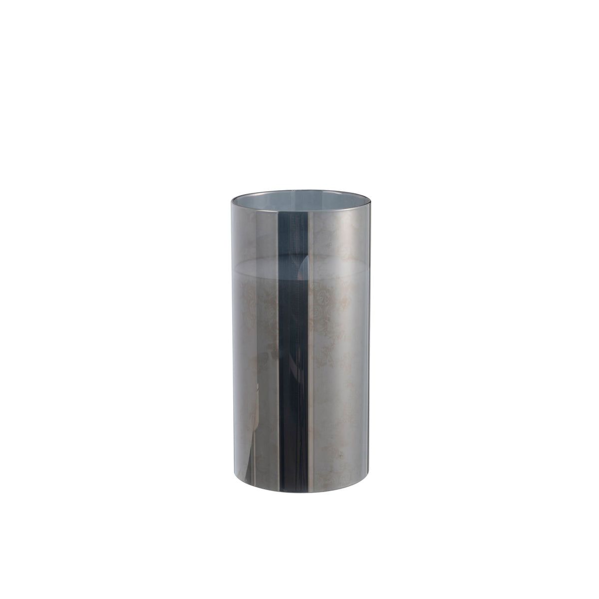 Lámpara LED Vidrio Brillante Gris Mediana