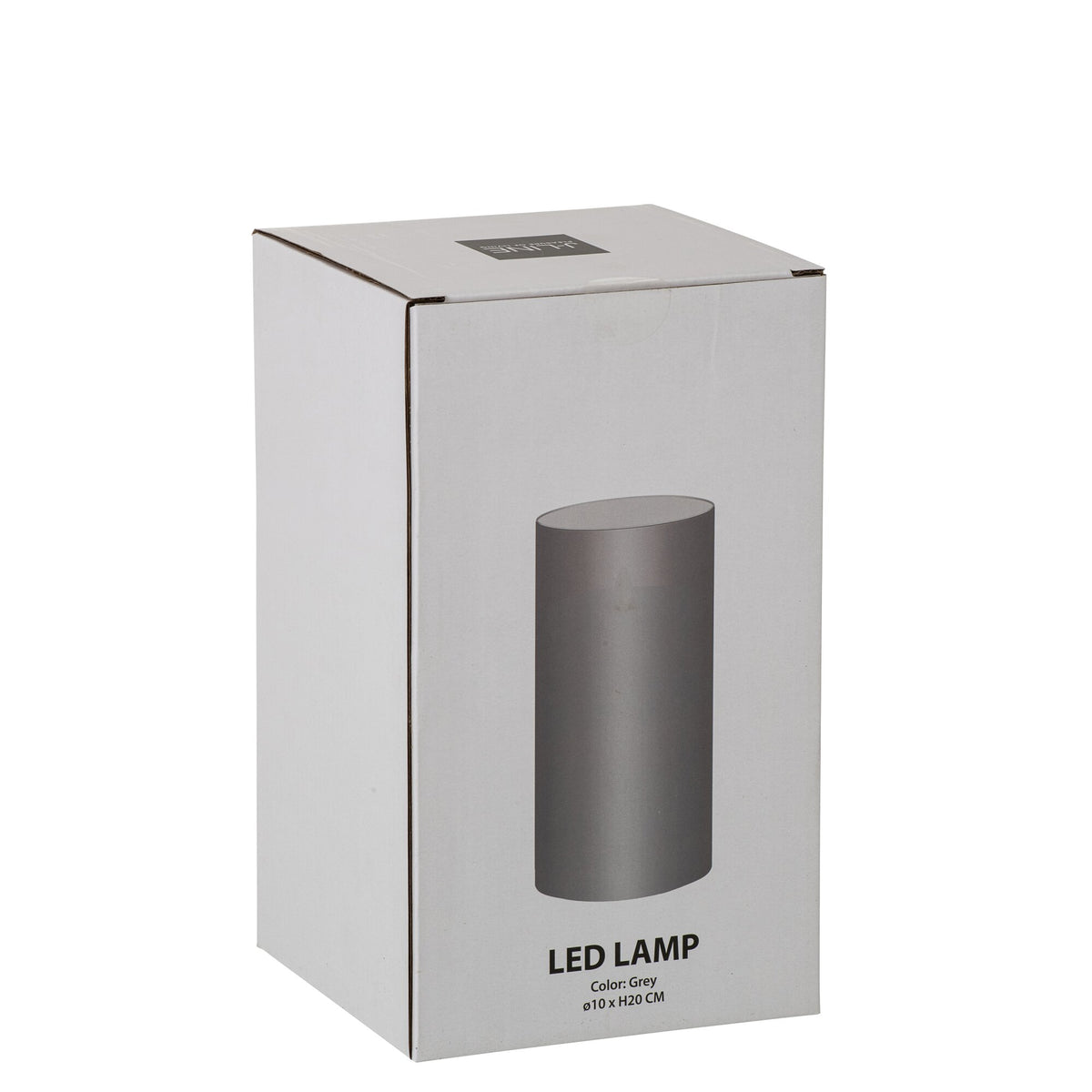 Lámpara LED Vidrio Brillante Gris Mediana