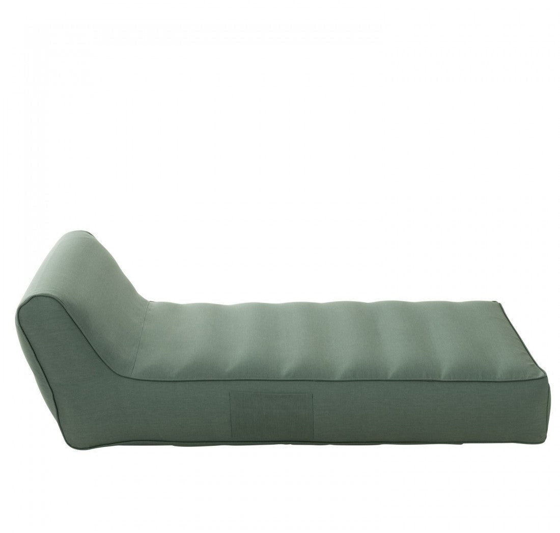 Colchón para tumbona Helene de polipropileno verde J-Line