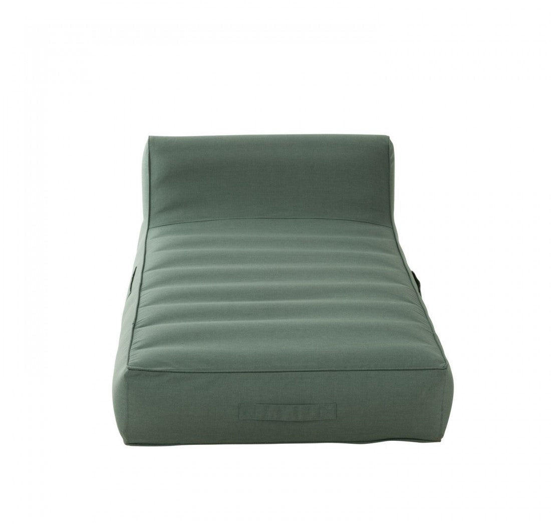 Colchón para tumbona Helene de polipropileno verde J-Line