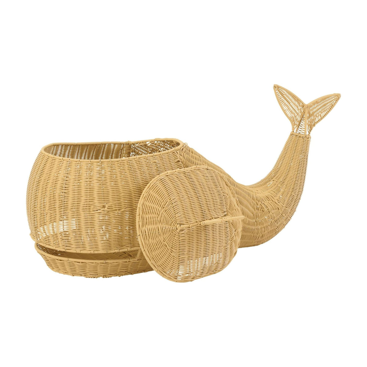 Cesta Ballena Plástico Natural J-Line