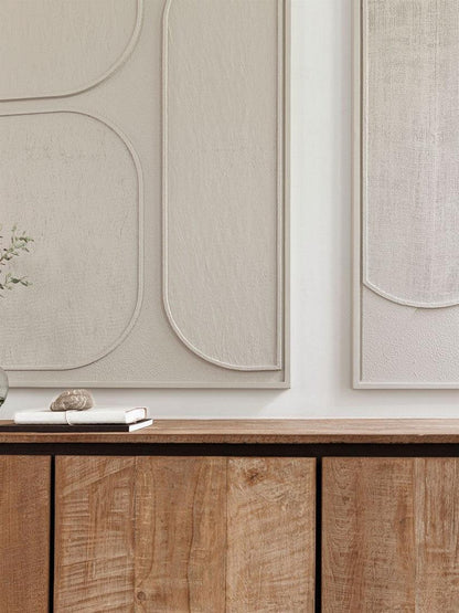 Must Living Wandpaneel Lorcan Cream Large - Wandpaneel - MUST Living - livinglovely.nl