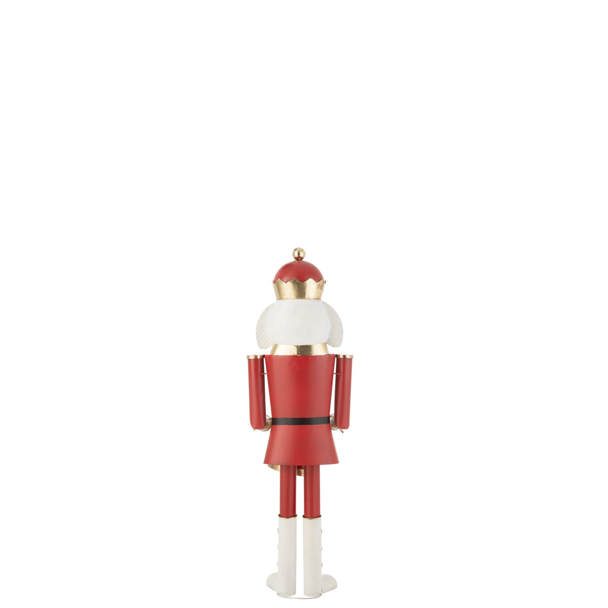 Cascanueces Tambor Hierro Rojo/Dorado Mediano H106,5cm J-Line