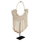 Ornament Indonesische Schelpenketting Indah met kralen Beige/Wit - Pole To Pole - Ornament - Pole To Pole - livinglovely.nl
