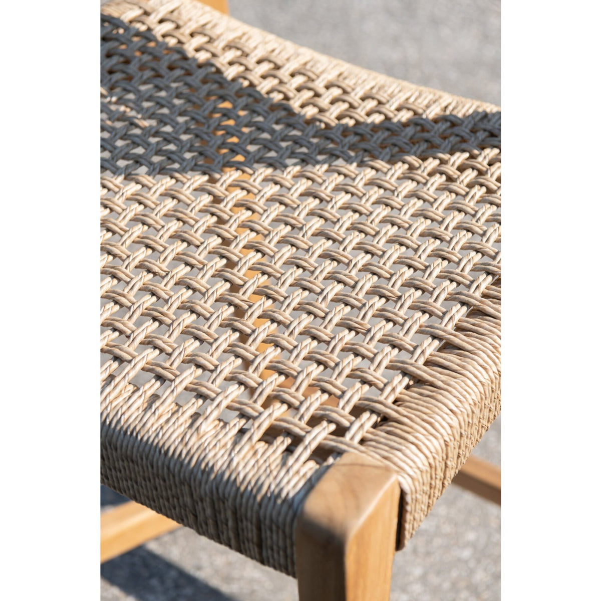 Taburete de bar de exterior Taghazout Madera de teca Natural J-Line