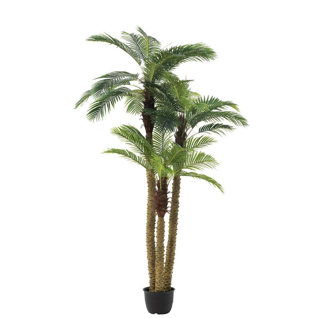 Palmera artificial de 3 partes Real Touch en maceta, verde, H 300 cm, J-Line