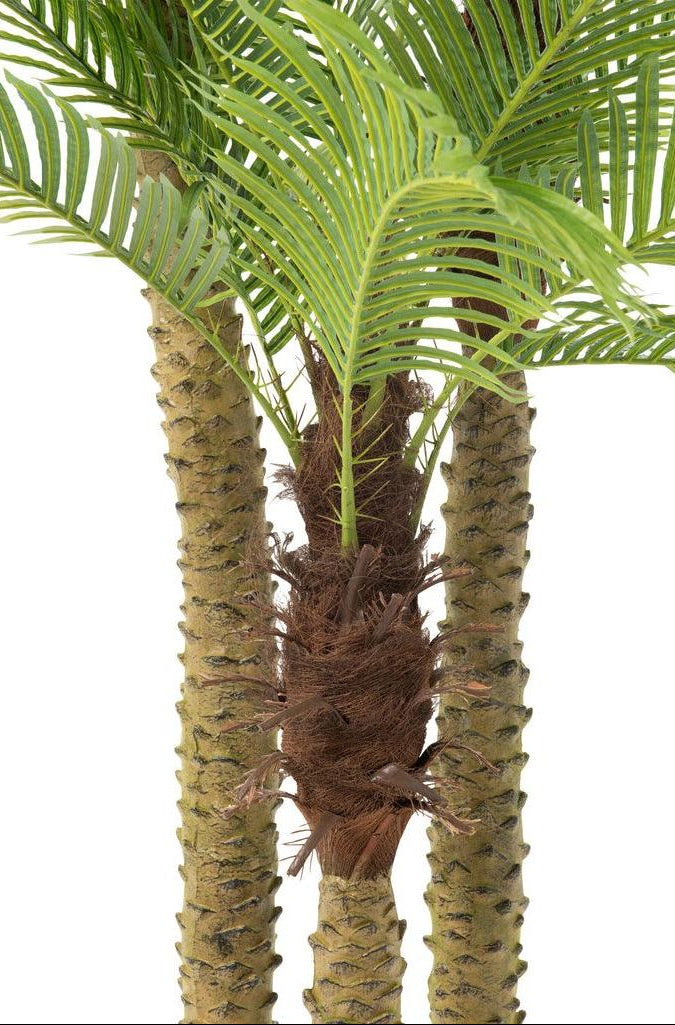 Palmera artificial de 3 partes Real Touch en maceta, verde, H 300 cm, J-Line