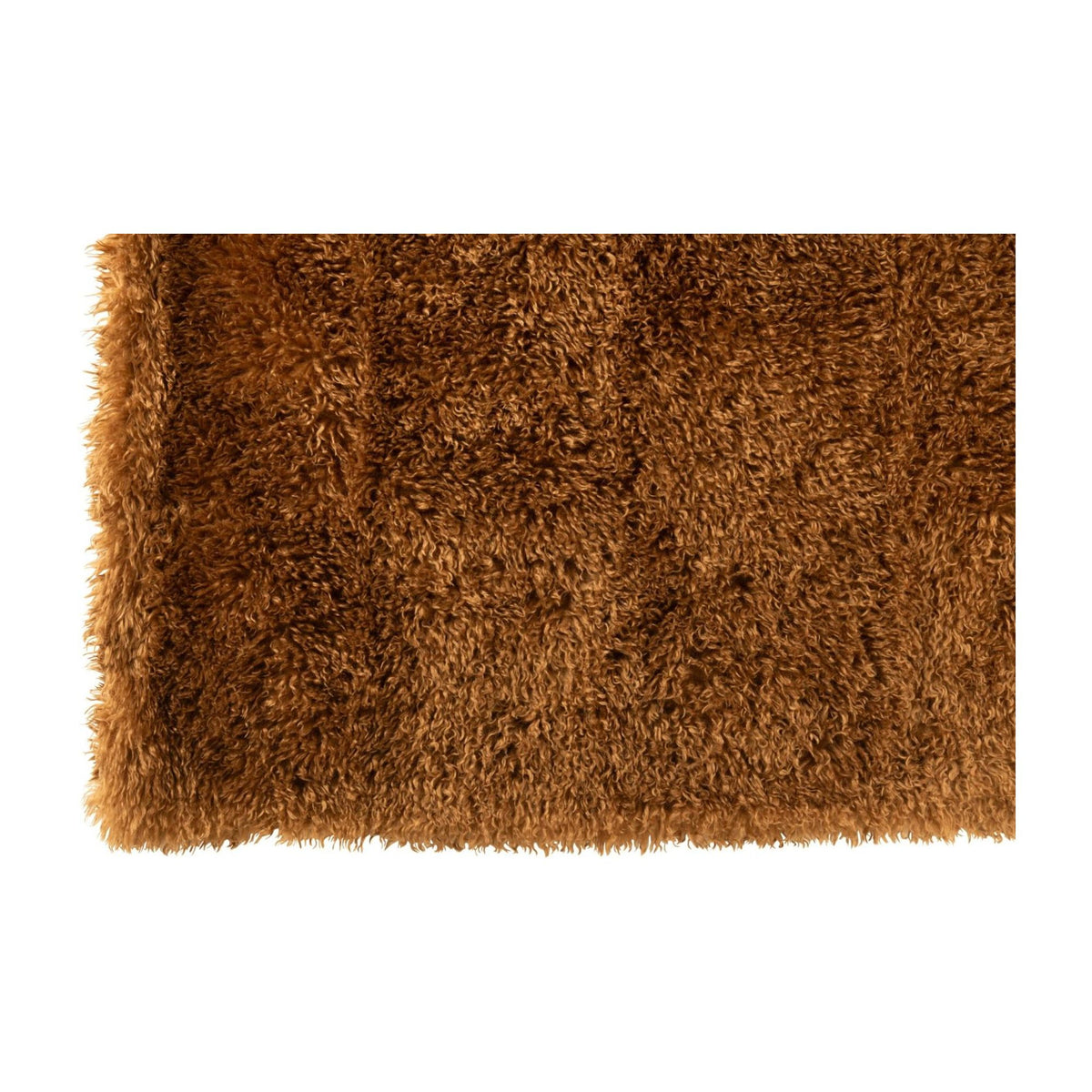 Manta Moutie de Poliéster Marrón 130x180cm J-Line