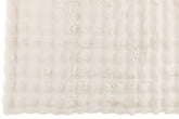 Plaid Wave Polyester Wit 130x180cm - Poef - J-Line - livinglovely.nl
