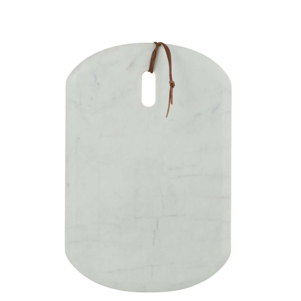 Tabla rectangular de mármol blanco pequeña