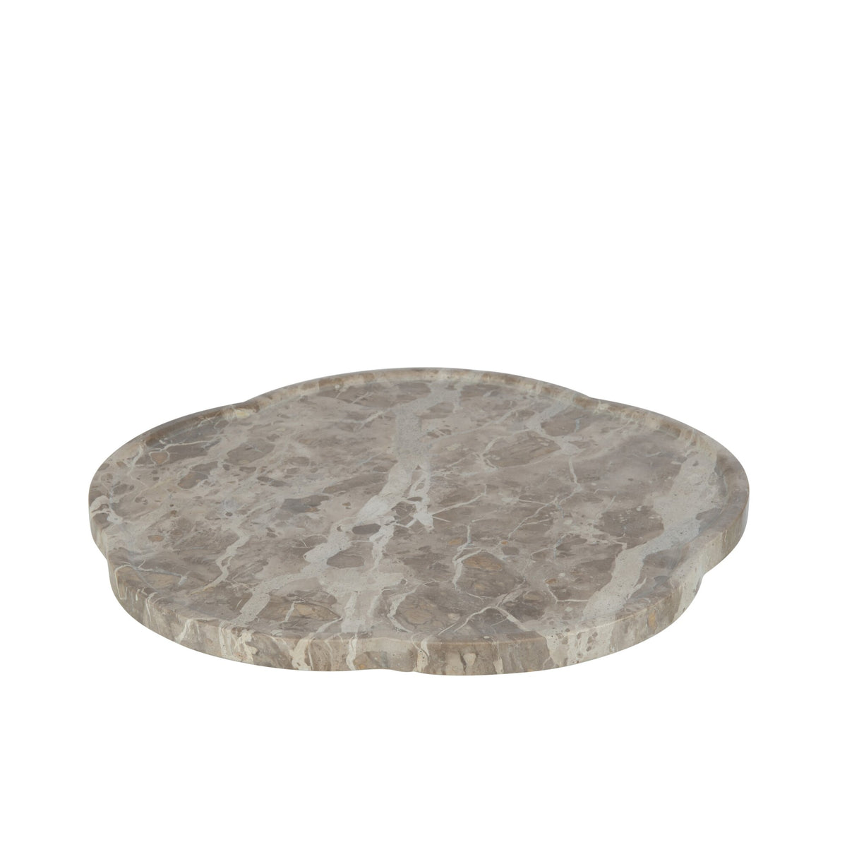 Bandeja Flor Giratoria Mármol Beige J-Line