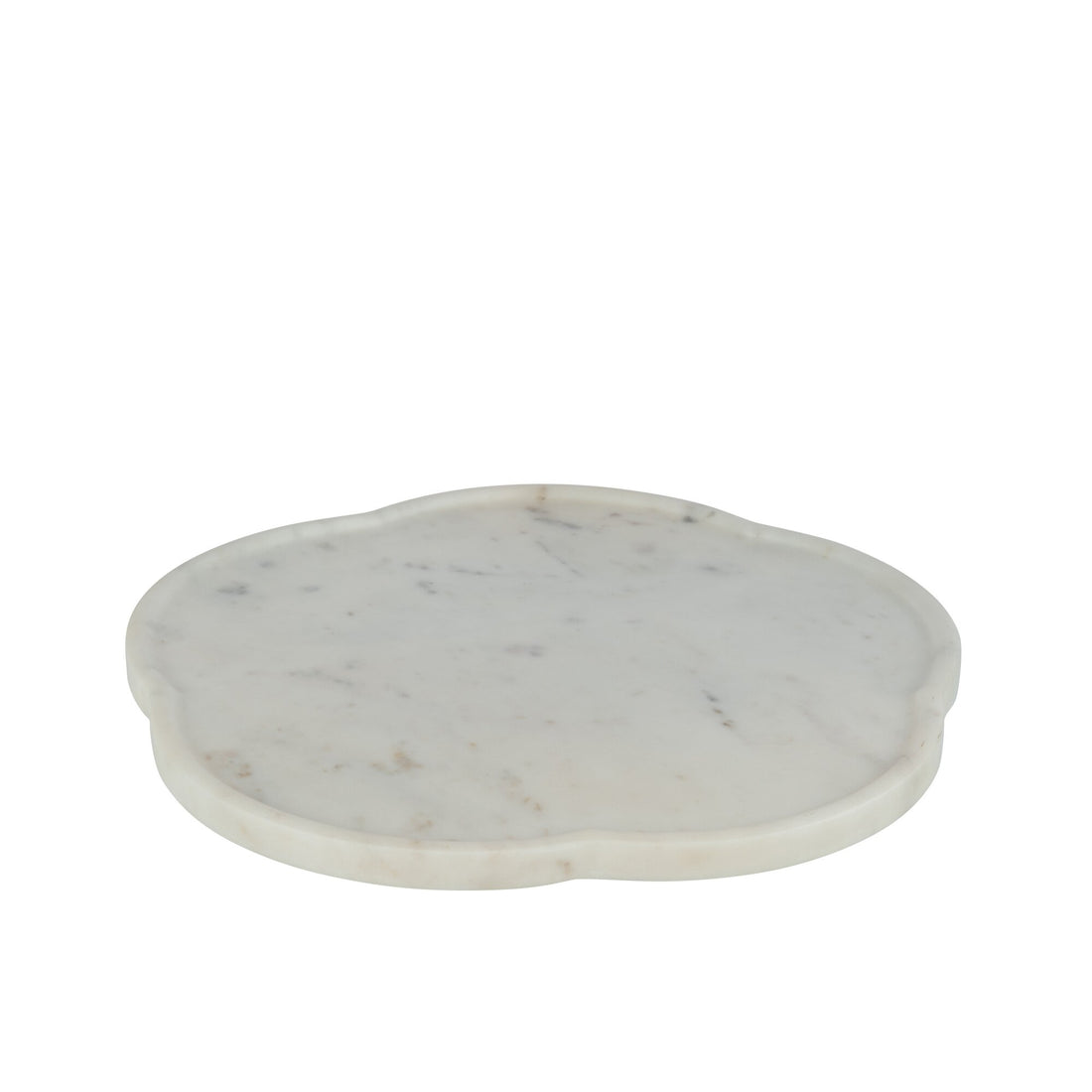 Bandeja Flor Giratoria Mármol Blanco J-Line