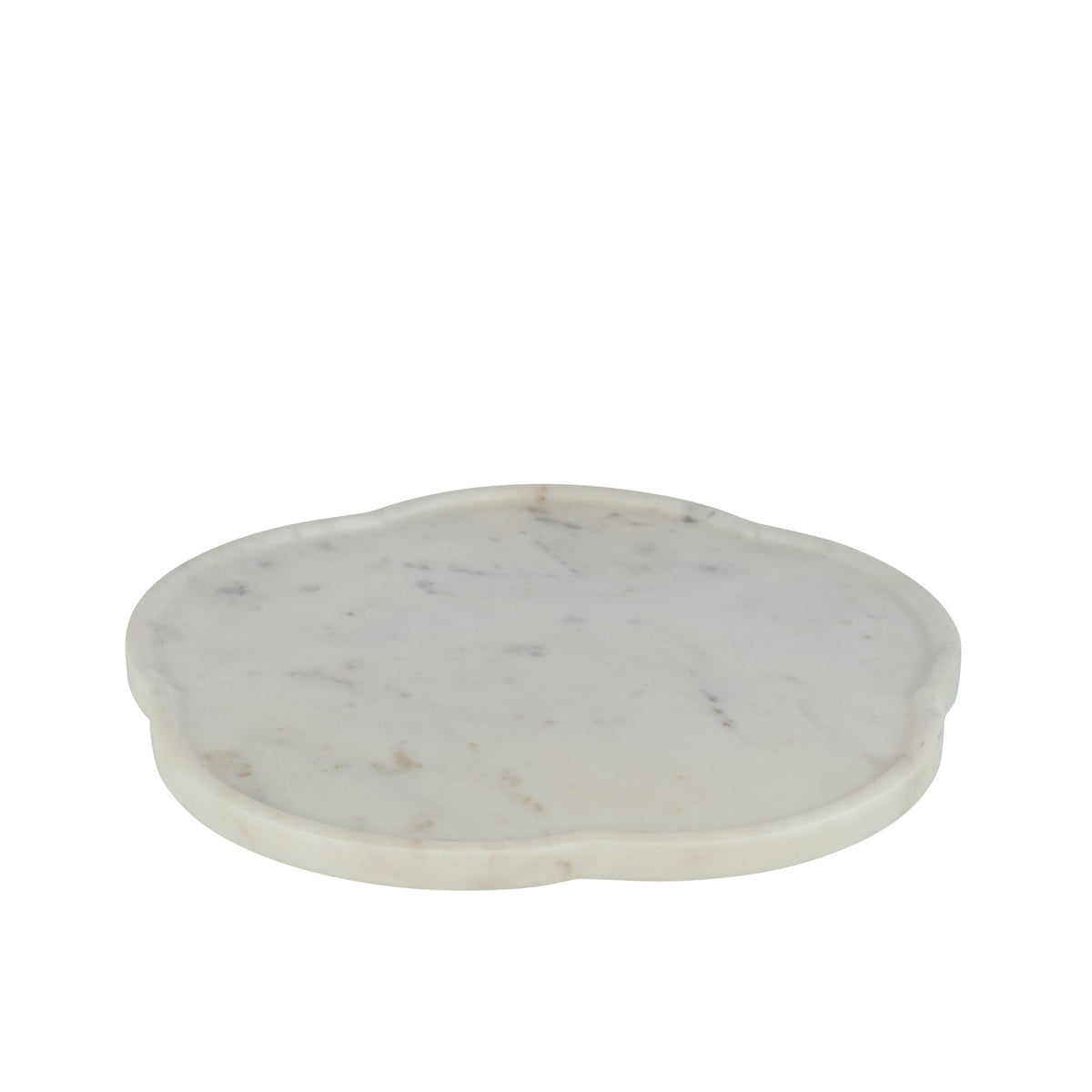 Bandeja Flor Giratoria Mármol Blanco J-Line