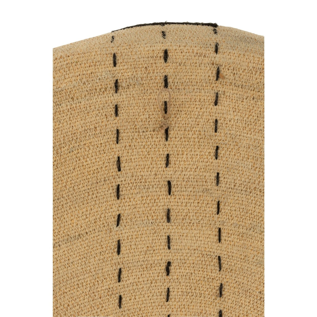 Plato Decoración de Pared Líneas de Puntos Hierba Marina Natural/Negro