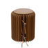 Poef Vouwbaar Papier Camel Dia36cmxh42cm J-Line - Poef - J-Line - livinglovely.nl