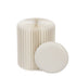 Poef Vouwbaar Papier Gebroken Wit Dia 36cmxh42cm J-Line - Poef - J-Line - livinglovely.nl