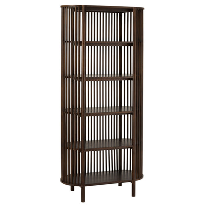 Estantería Conie 5 Estantes Madera de Mango Marrón Oscuro J-Line