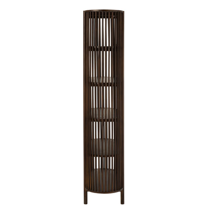 Estantería Conie 5 Estantes Madera de Mango Marrón Oscuro J-Line