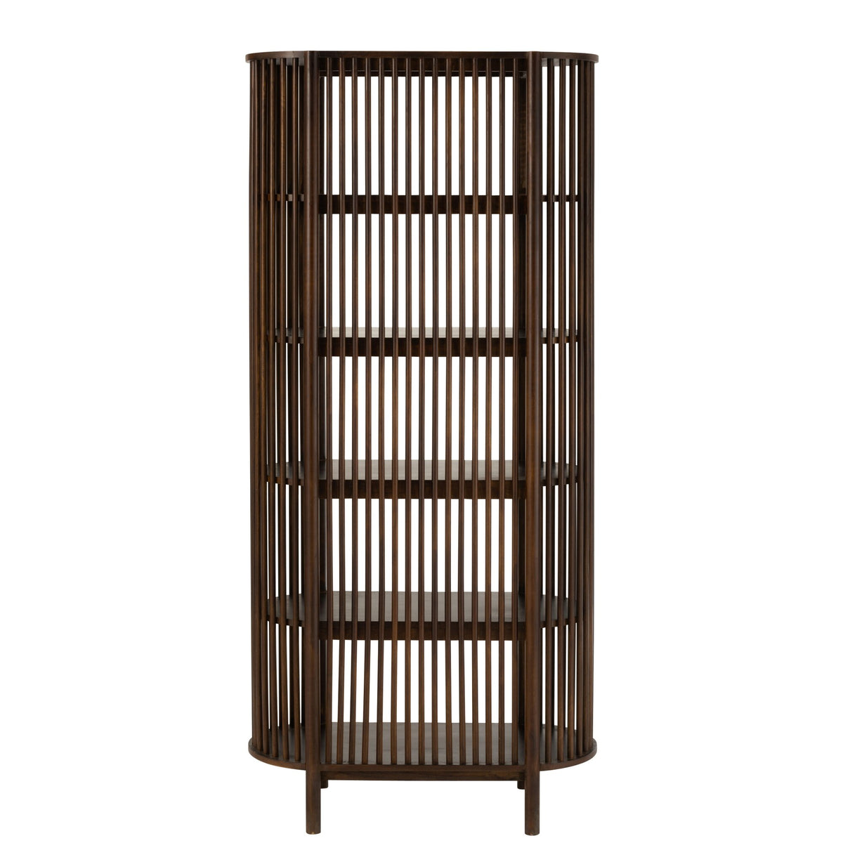 Estantería Conie 5 Estantes Madera de Mango Marrón Oscuro J-Line