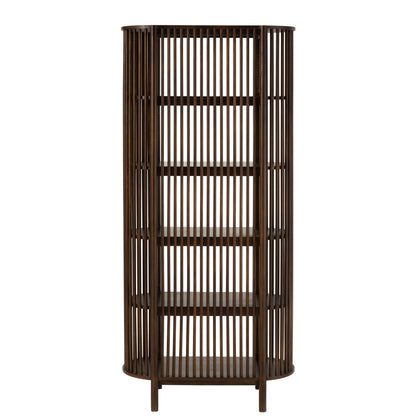 Estantería Conie 5 Estantes Madera de Mango Marrón Oscuro J-Line