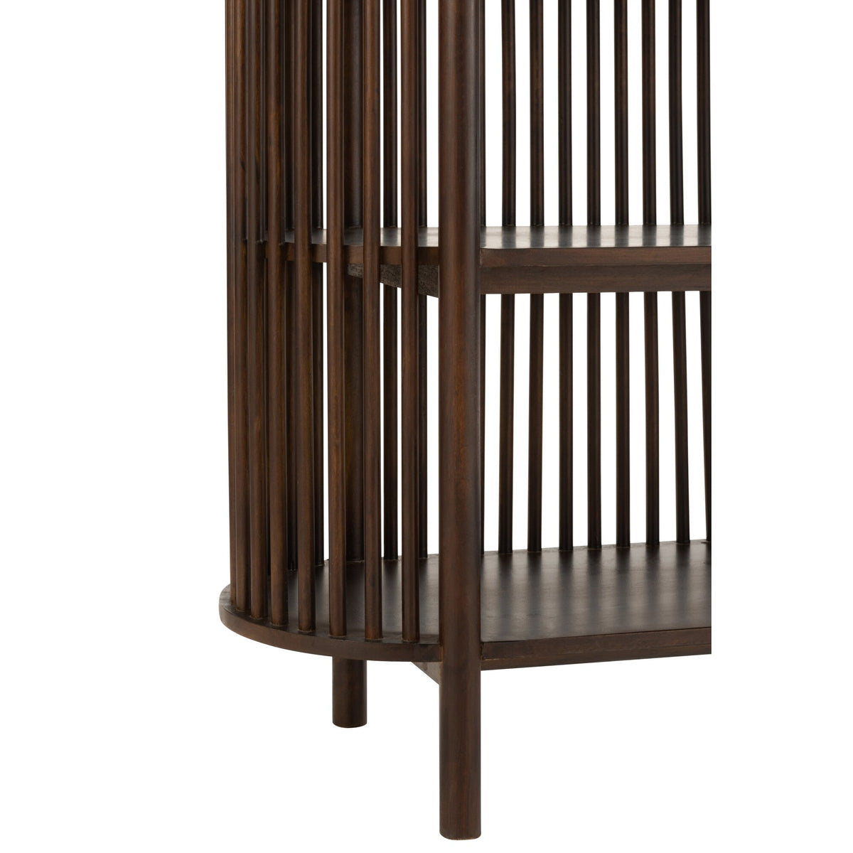 Estantería Conie 5 Estantes Madera de Mango Marrón Oscuro J-Line