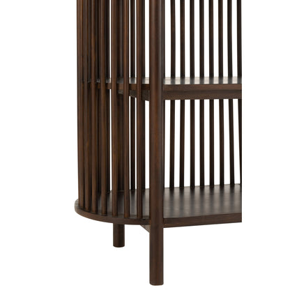 Estantería Conie 5 Estantes Madera de Mango Marrón Oscuro J-Line