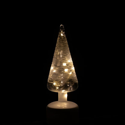 Lámpara LED de pie giratoria de cristal blanco/transparente, set de 2, J-Line