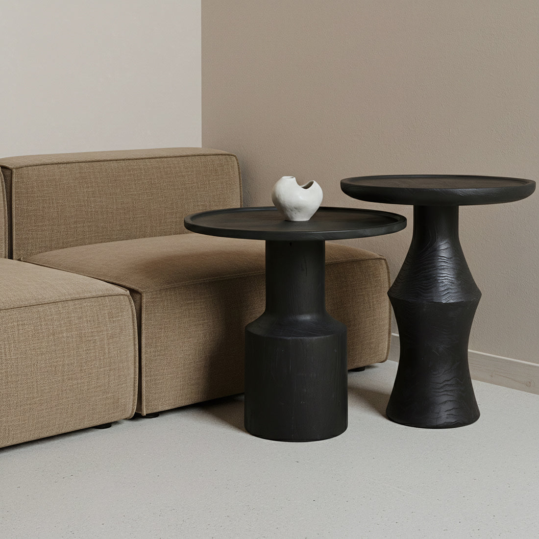 Mesa auxiliar Nero Twilight Raw Materials