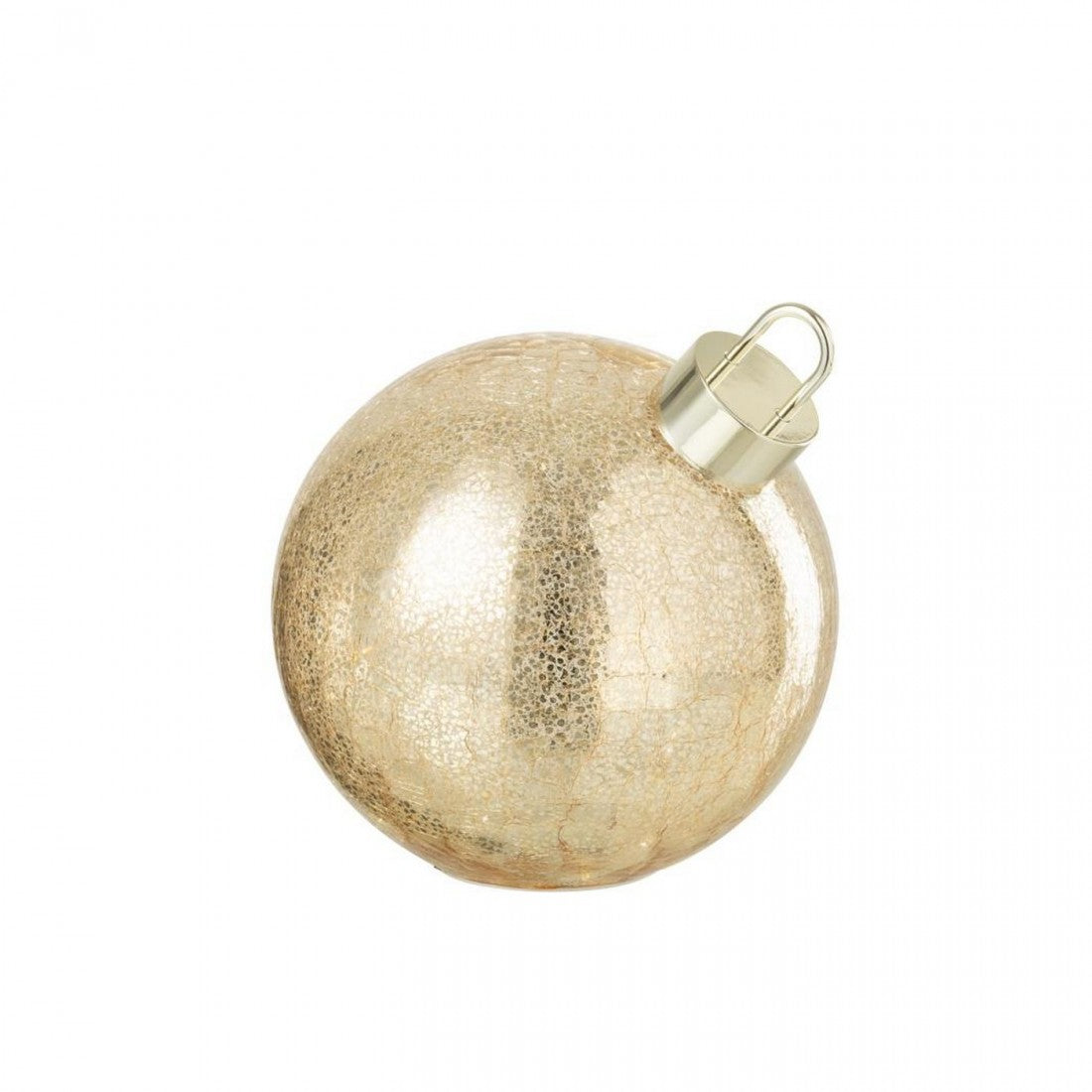 Bola de Navidad de Vidrio con LED Color Dorado Mediana J-Line