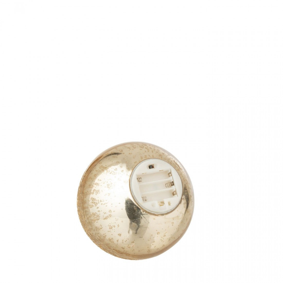 Esfera LED de vidrio craquelado color dorado, set de 2, J-Line