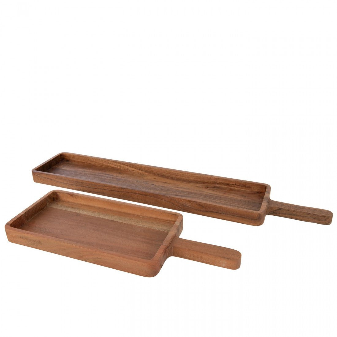 Tabla de servir rectangular de madera de acacia natural pequeña J-Line