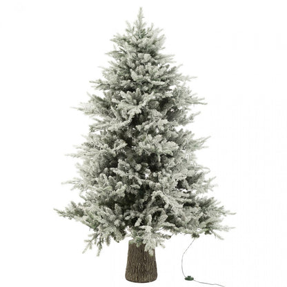 Árbol de Navidad + Nieve 3000 Luces LED Plástico Blanco H210cm J-Line