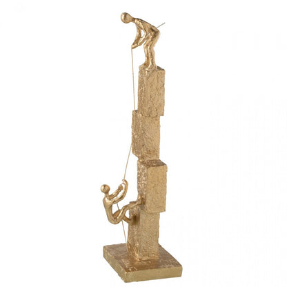 Figuras Escalada Moderna Resina Dorada J-Line