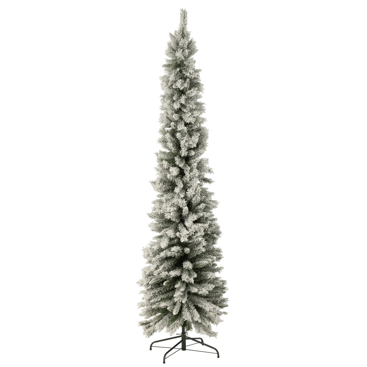 Árbol de Navidad Artificial Modelo Pequeño Nevado Verde Grande H240cm J-Line