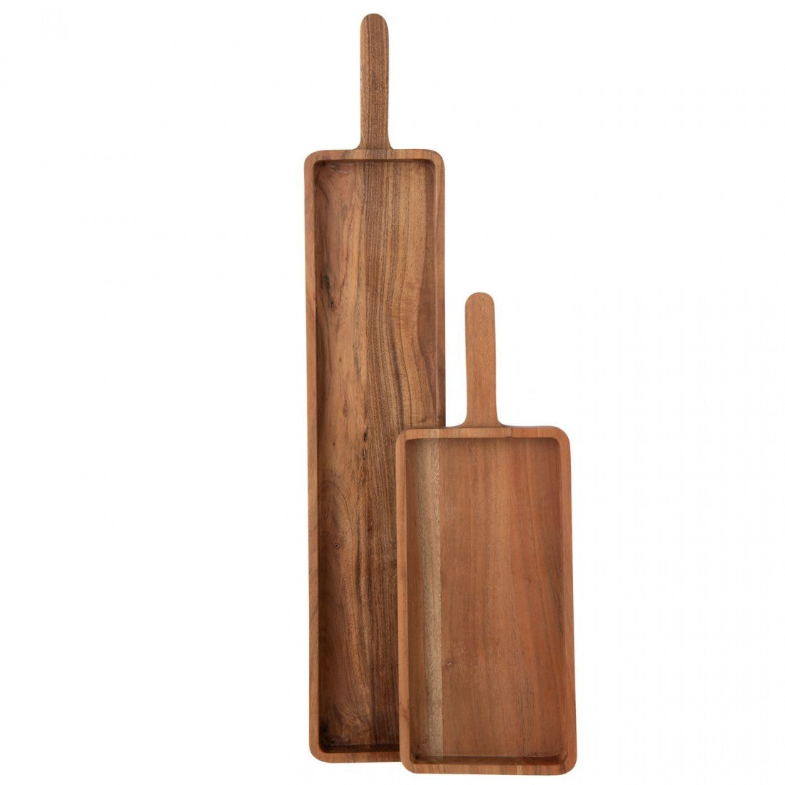 Tabla de servir rectangular de madera de acacia natural pequeña J-Line