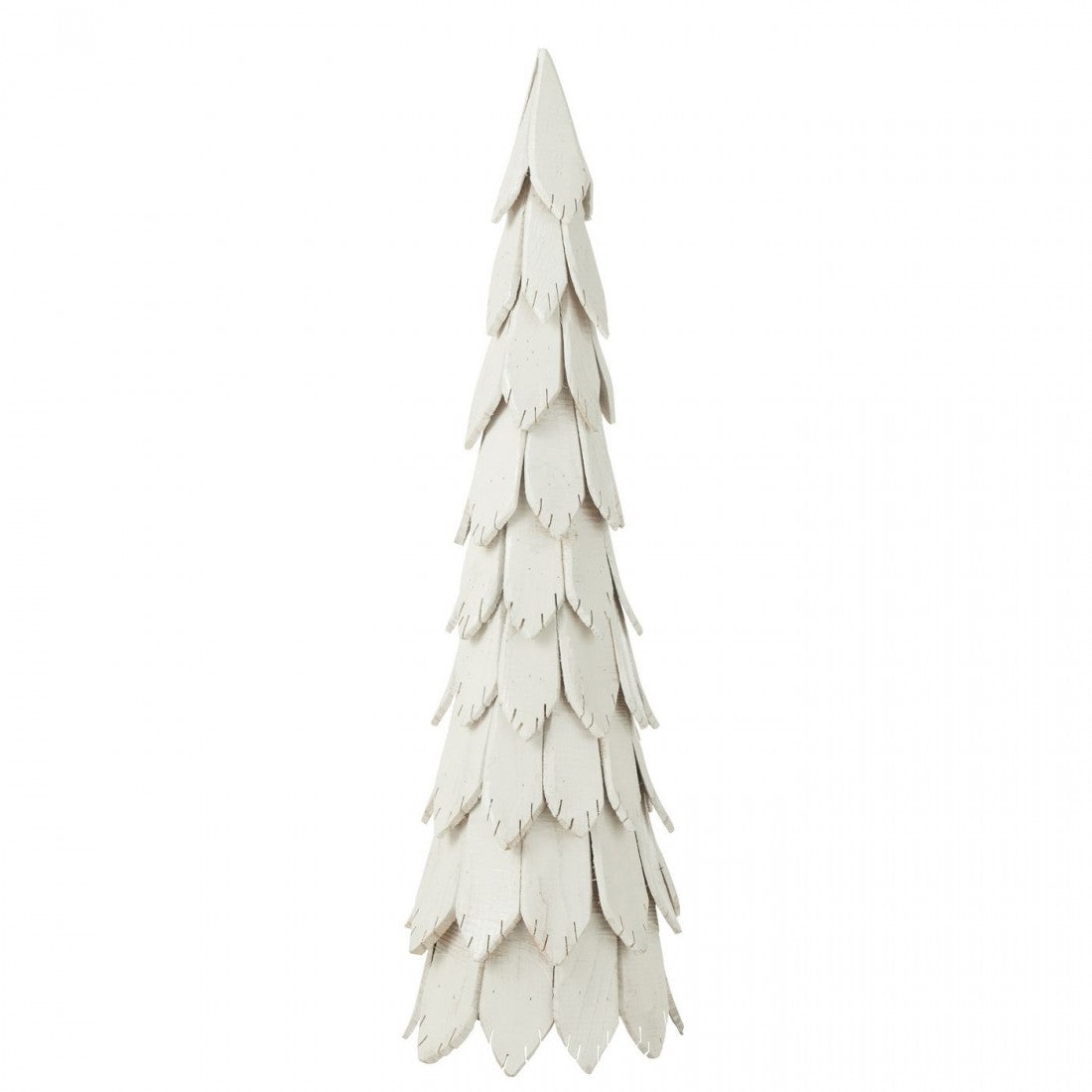 Árbol de Navidad Piezas de Madera Blanco Grande H120cm J-Line