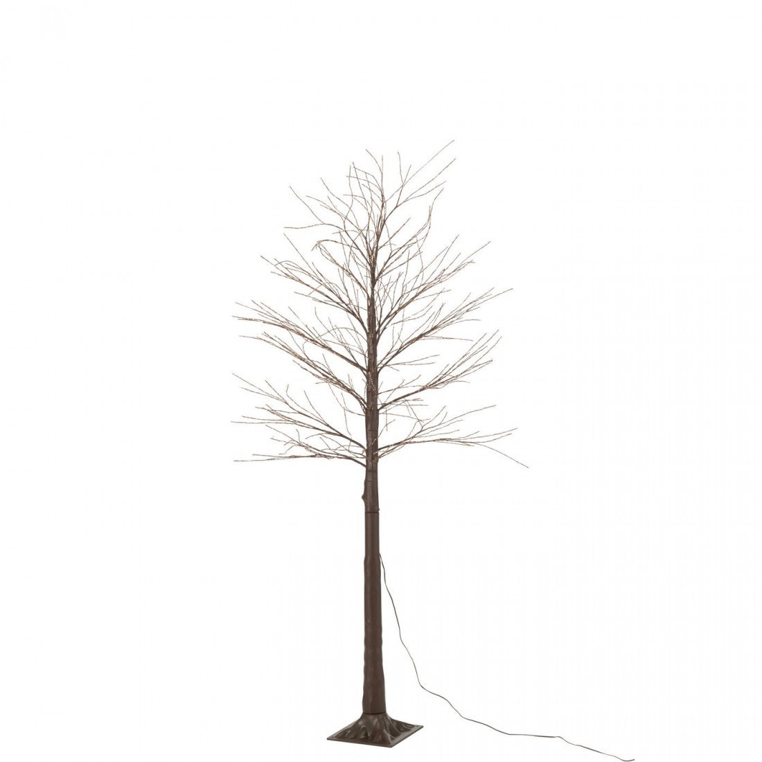 Árbol 2000 LED Plástico Marrón Mediano H180cm J-Line