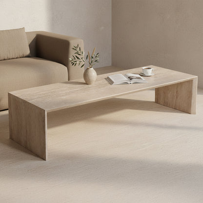 Mesa de centro de travertino Sleaky Raw Materials