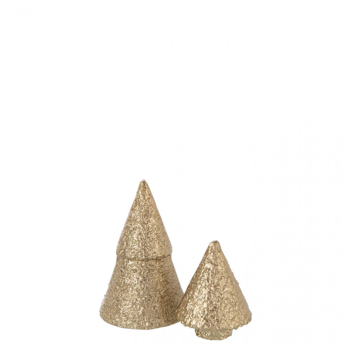 Árbol de Navidad de Aluminio Color Dorado Set de 2 J-Line
