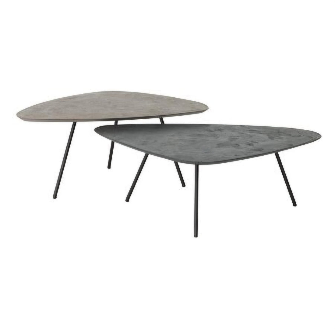 DTP Home Mesa de centro Scala Plectro Earth Set de 2