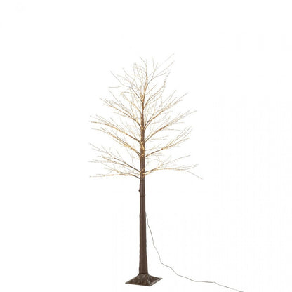 Árbol 2000 LED Plástico Marrón Mediano H180cm J-Line