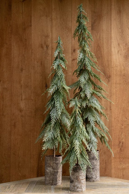 Árbol de Navidad con Base de Madera Verde Grande H120cm J-Line