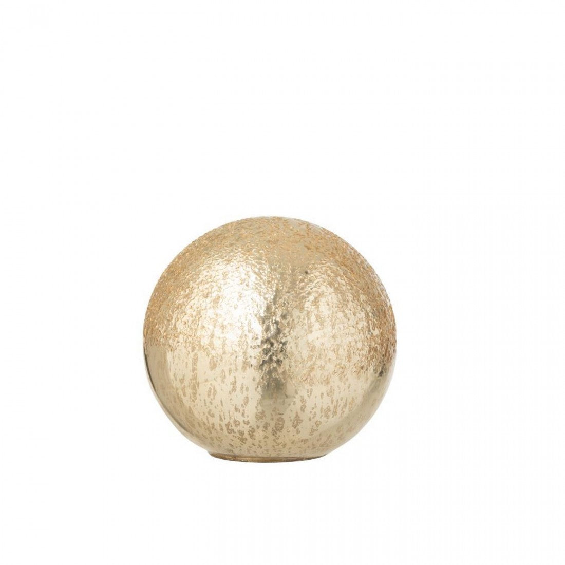 Esfera LED de vidrio craquelado color dorado, set de 2, J-Line