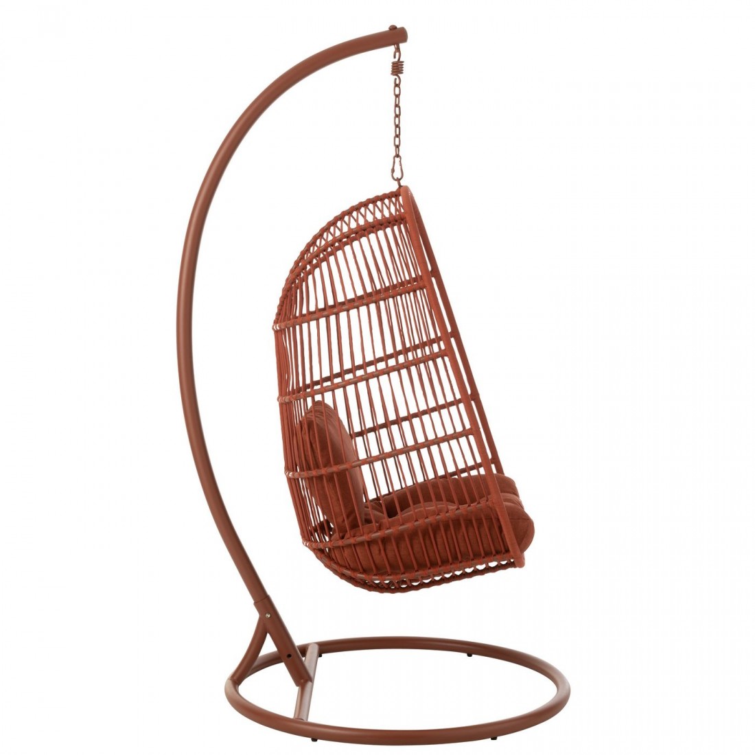 Silla colgante Egga Metal/Cuerda Roja J-Line