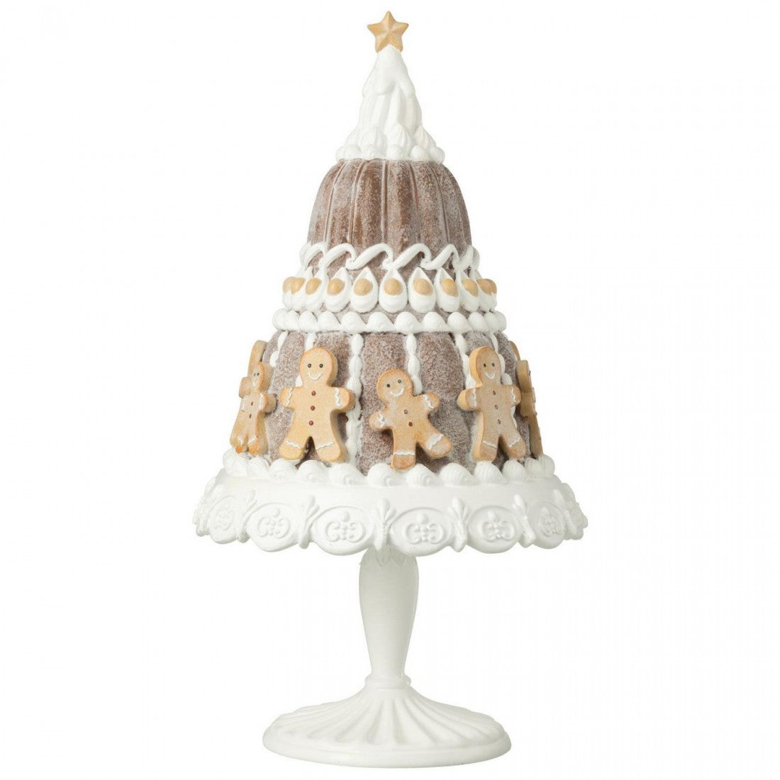 Pastel de pan de jengibre con muñeco de pan de jengibre color beige/blanco J-Line