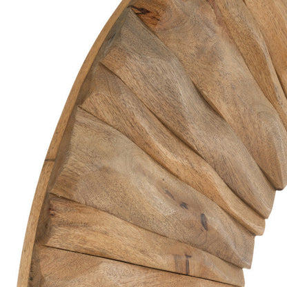 Espejo de pared Curve Ovalado Madera Natural 152x6x92cm J-Line
