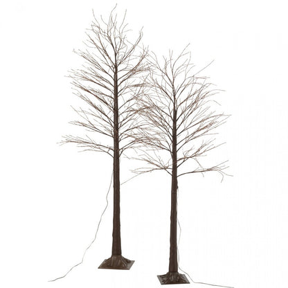 Árbol 2000 LED Plástico Marrón Mediano H180cm J-Line
